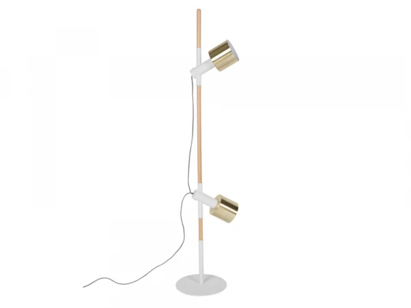Zuiver Vloerlamp IVY - Brass & White Wit 1 Zuiver Vloerlamp IVY - Brass & White Wit