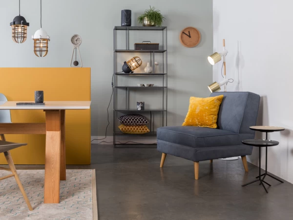 Zuiver Vloerlamp IVY - Brass & White Wit 3 Zuiver Vloerlamp IVY - Brass & White Wit - Afbeelding 3