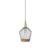 Zuiver Hanglamp BIRDY LONG - Matte Grey & Braided Rattan Grijs