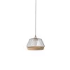 Zuiver Hanglamp BIRDY WIDE - Matte Grey & Braided Rattan Grijs