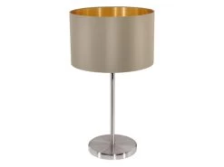 EGLO Tafellamp MASERLO - Taupe/Goud Taupe