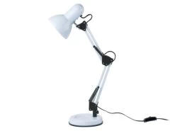 Leitmotiv Bureaulamp HOBBY - Steel/White Wit