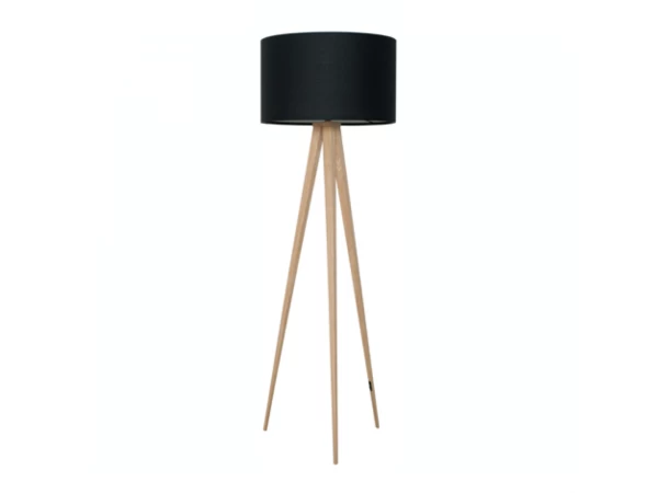 Zuiver Vloerlamp TRIPOD - Wood Black Zwart 1 Zuiver Vloerlamp TRIPOD - Wood Black Zwart