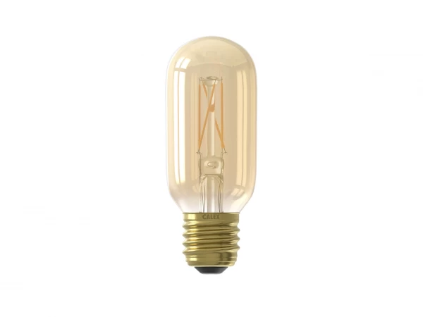 Calex Filament LED Tube E27 - Gold Finish Goud 1 Calex Filament LED Tube E27 - Gold Finish Goud