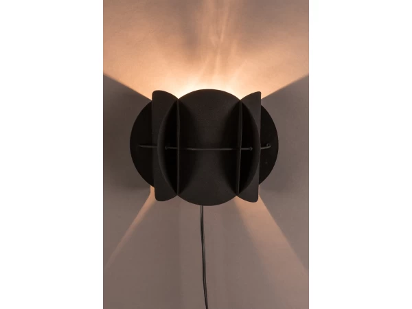 Wandlamp CORRIDOR - Zwart Zwart 1 Wandlamp CORRIDOR - Zwart Zwart