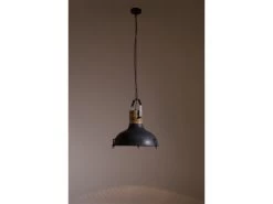 Hanglamp RAW - Zwart Ijzer/mangohout Zwart -Welkom bij Verlichting en Meubels Winkel! dutchbone raw 30037