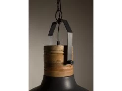 Hanglamp RAW - Zwart Ijzer/mangohout Zwart -Welkom bij Verlichting en Meubels Winkel! dutchbone raw 30039