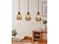 EGLO Hanglamp ADWICKLE - Zwart/Natuur Zwart -Welkom bij Verlichting en Meubels Winkel! eglo adwickle 60896