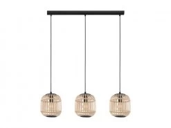 EGLO Hanglamp BORDESLEY - Hout Natuur Hout