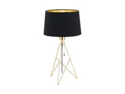 EGLO Tafellamp CAMPORALE - Messing/zwart Goud