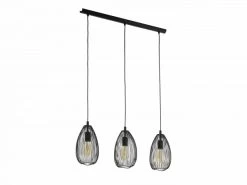 EGLO Hanglamp CLEVEDON - Zwart Zwart