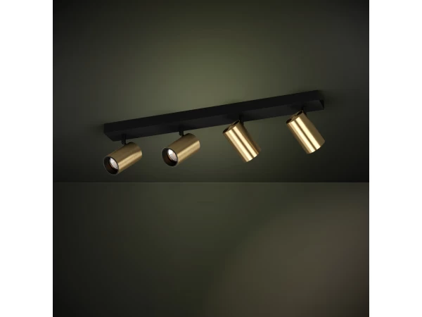 EGLO Plafondspots 4x CUMARIBO - Goud 2 EGLO Plafondspots 4x CUMARIBO - Goud - Afbeelding 2