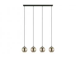 EGLO Hanglamp LEMORIETA 4x - Glas Goudkleur Goud
