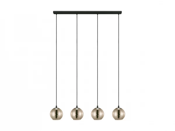 EGLO Hanglamp LEMORIETA 4x - Glas Goudkleur Goud 1 EGLO Hanglamp LEMORIETA 4x - Glas Goudkleur Goud