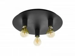 EGLO Plafondlamp PASSANO 1 - Zwart Zwart