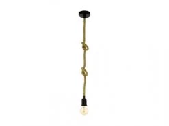 EGLO Hanglamp RAMPSIDE - Touw Zwart
