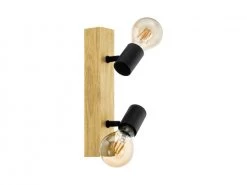 EGLO Spot TOWNSHEND 3 - Hout & Zwart Zwart