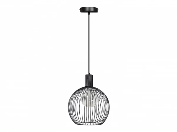 Hanglamp WIRE - Zwart Zwart 1 Hanglamp WIRE - Zwart Zwart
