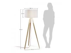 Vloerlamp IGUAZU - Wit/hout Hout 11 Vloerlamp IGUAZU - Wit/hout Hout -Welkom bij Verlichting en Meubels Winkel! kave home floor 35753