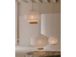 Lampenkap HILA - Papier/Houtfineer Wit -Welkom bij Verlichting en Meubels Winkel! kave home hila 71280