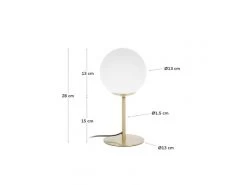 Tafellamp MAHALA - Wit/goud Wit -Welkom bij Verlichting en Meubels Winkel! kave home mahala 39096