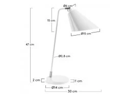 Tafellamp TIPIR - Wit Wit 7 Tafellamp TIPIR - Wit Wit -Welkom bij Verlichting en Meubels Winkel! kave home tipir 71716