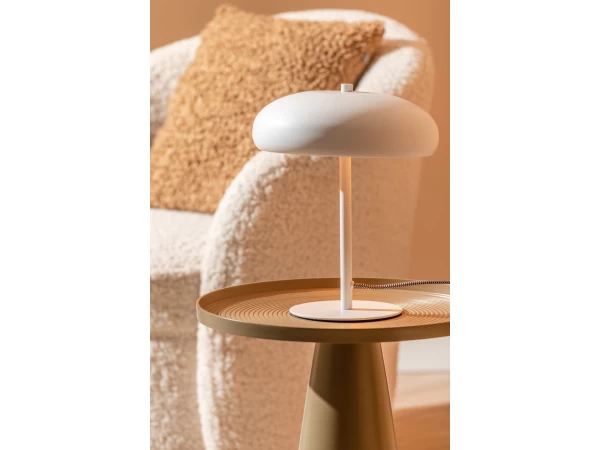 Leitmotiv Tafellamp SHROOM - Wit Wit 4 Leitmotiv Tafellamp SHROOM - Wit Wit - Afbeelding 4