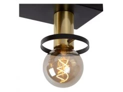 Plafondlamp ANAKA - Zwart/mat Goud Zwart -Welkom bij Verlichting en Meubels Winkel! lucide anaka 25841