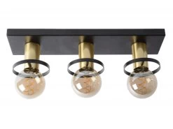 Plafondlamp ANAKA - Zwart/mat Goud Zwart -Welkom bij Verlichting en Meubels Winkel! lucide anaka 25843