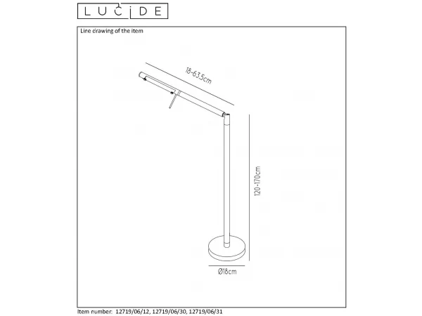 Leeslamp BERGAMO LED - Mat Chroom Chroom 6 Leeslamp BERGAMO LED - Mat Chroom Chroom - Afbeelding 6