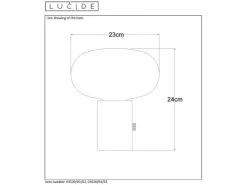 Tafellamp CHARLIZE - Zwart Zwart -Welkom bij Verlichting en Meubels Winkel! lucide charlize 26141