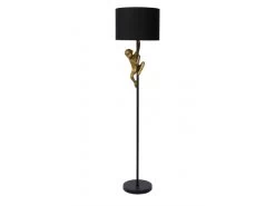 Vloerlamp CHIMP - Goud/zwart Zwart -Welkom bij Verlichting en Meubels Winkel! lucide chimp 49029