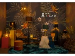 Vloerlamp CHIMP - Goud/zwart Zwart -Welkom bij Verlichting en Meubels Winkel! lucide chimp 49032