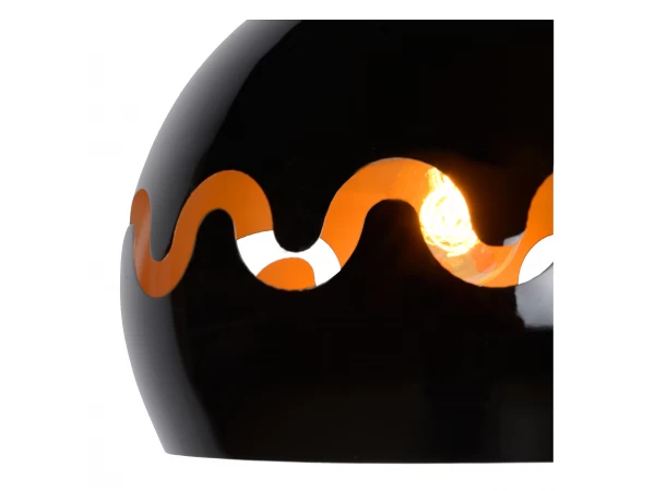 Hanglamp CORENTIN - Blinkend Zwart Zwart 5 Hanglamp CORENTIN - Blinkend Zwart Zwart - Afbeelding 5