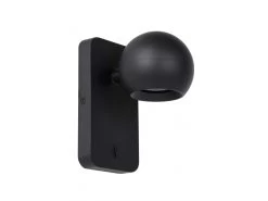 Wandspot FAVORI 1x - Zwart Zwart -Welkom bij Verlichting en Meubels Winkel! lucide favori 52193