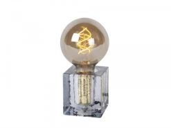 Tafellamp GELKA - Fumé Glas Glas