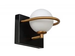 Wandlamp ISOBEL - Zwart / Goud Zwart