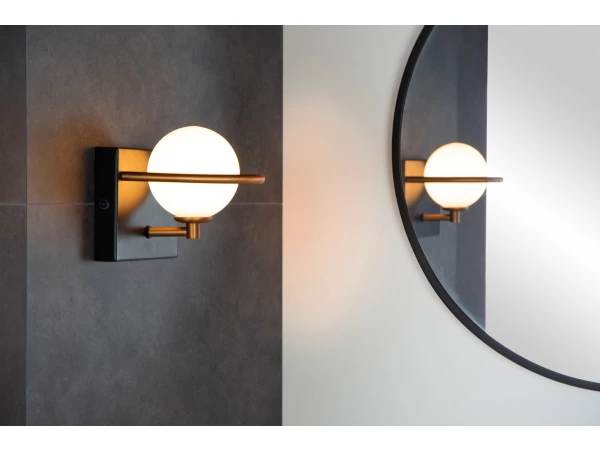 Wandlamp ISOBEL - Zwart / Goud Zwart 3 Wandlamp ISOBEL - Zwart / Goud Zwart - Afbeelding 3