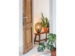 Tafellamp KENJIRO - Rotan Zwart Zwart -Welkom bij Verlichting en Meubels Winkel! lucide kenjiro 48054