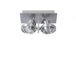 Spot LANDA II 2x - Aluminium Zilver -Welkom bij Verlichting en Meubels Winkel! lucide landa ii 39316