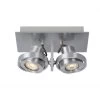Spot LANDA II 2x - Aluminium Zilver