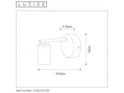 Wandlamp LEANNE - Zwart Zwart 7 Wandlamp LEANNE - Zwart Zwart -Welkom bij Verlichting en Meubels Winkel! lucide leanne 25829