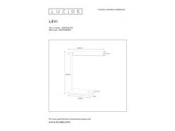 Bureaulamp LEVI - Zwart Zwart -Welkom bij Verlichting en Meubels Winkel! lucide levi 50573