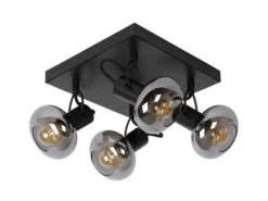 Plafondspot MADEE - Zwart/smoke Glas Zwart -Welkom bij Verlichting en Meubels Winkel! lucide madee 26155