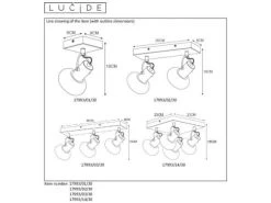 Plafondspot MADEE - Zwart/smoke Glas Zwart -Welkom bij Verlichting en Meubels Winkel! lucide madee 26156