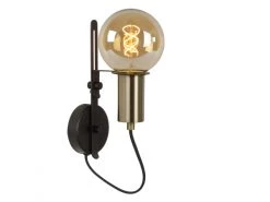 Wandlamp MALCOLM - Zwart Zwart -Welkom bij Verlichting en Meubels Winkel! lucide malcolm 25853