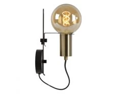 Wandlamp MALCOLM - Zwart Zwart -Welkom bij Verlichting en Meubels Winkel! lucide malcolm 25855