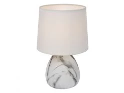 Tafellamp MARMO - Witte Marmerlook Wit -Welkom bij Verlichting en Meubels Winkel! lucide marmo 56175