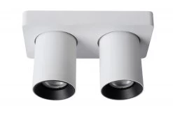 Plafondspot NIGEL 2x - Wit Wit -Welkom bij Verlichting en Meubels Winkel! lucide nigel 40090