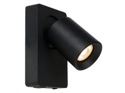 Wandspot NIGEL Met USB Oplaadpunt - Zwart Zwart -Welkom bij Verlichting en Meubels Winkel! lucide nigel 54757